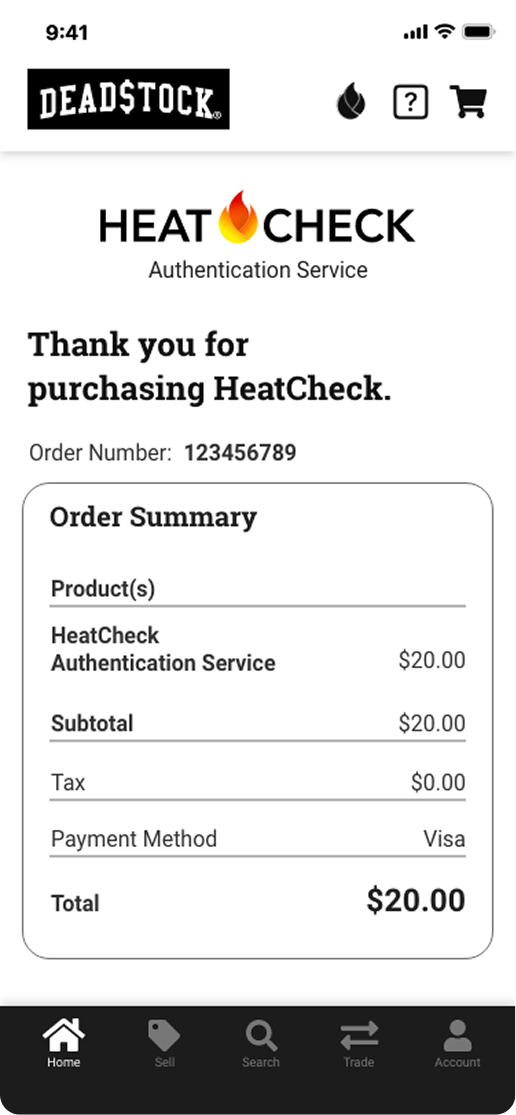 Deadstock screen
